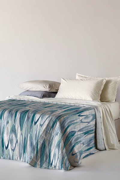 Trapuntino in Microfibra Stampato VEGA Letto Riviera