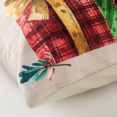 Coppia di Federe Madapolam Natalizie Letto Riviera