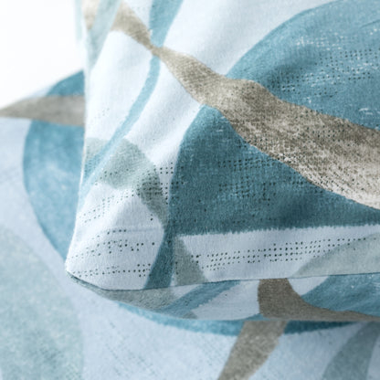 Completo Lenzuola Flanella Cotone Stampato Robert Letto Riviera