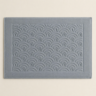 Tappeto Jacquard Tinto Capo MOON Cucina Moreali Tessile Casa 60 x 90 Azzurro Polvere