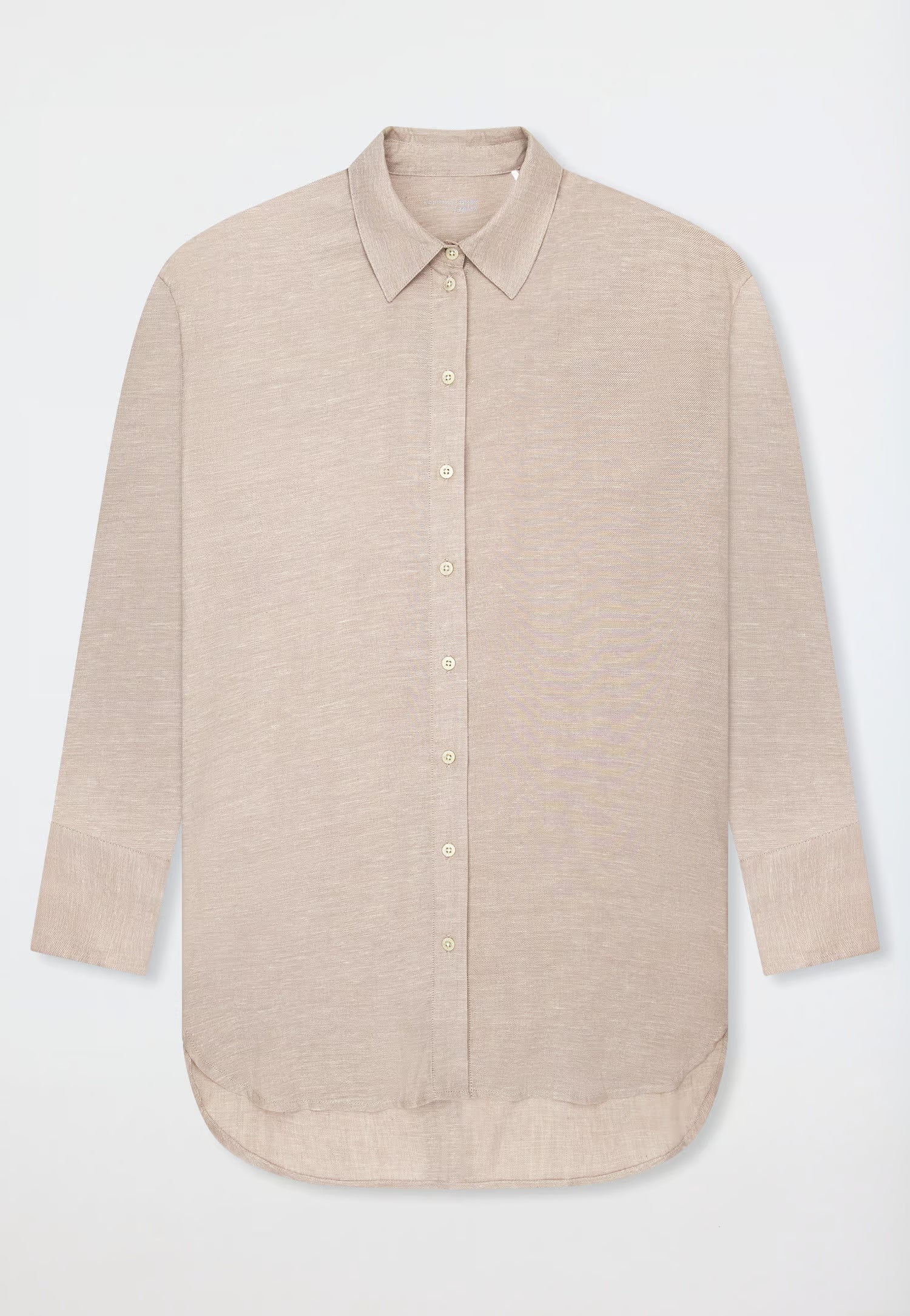 Camicione Lungo Aperto Misto Lino Abbigliamento Schiesser