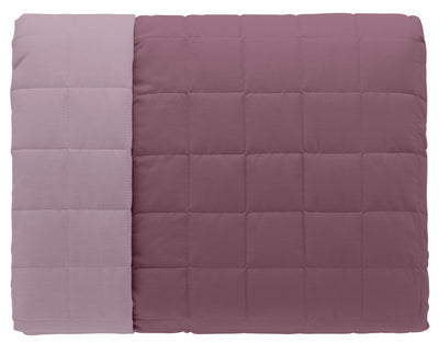 Trapuntino in Microfibra Bicolore PASSEPARTOUT Letto Riviera Matrimoniale 260 x 260 Viola Uva