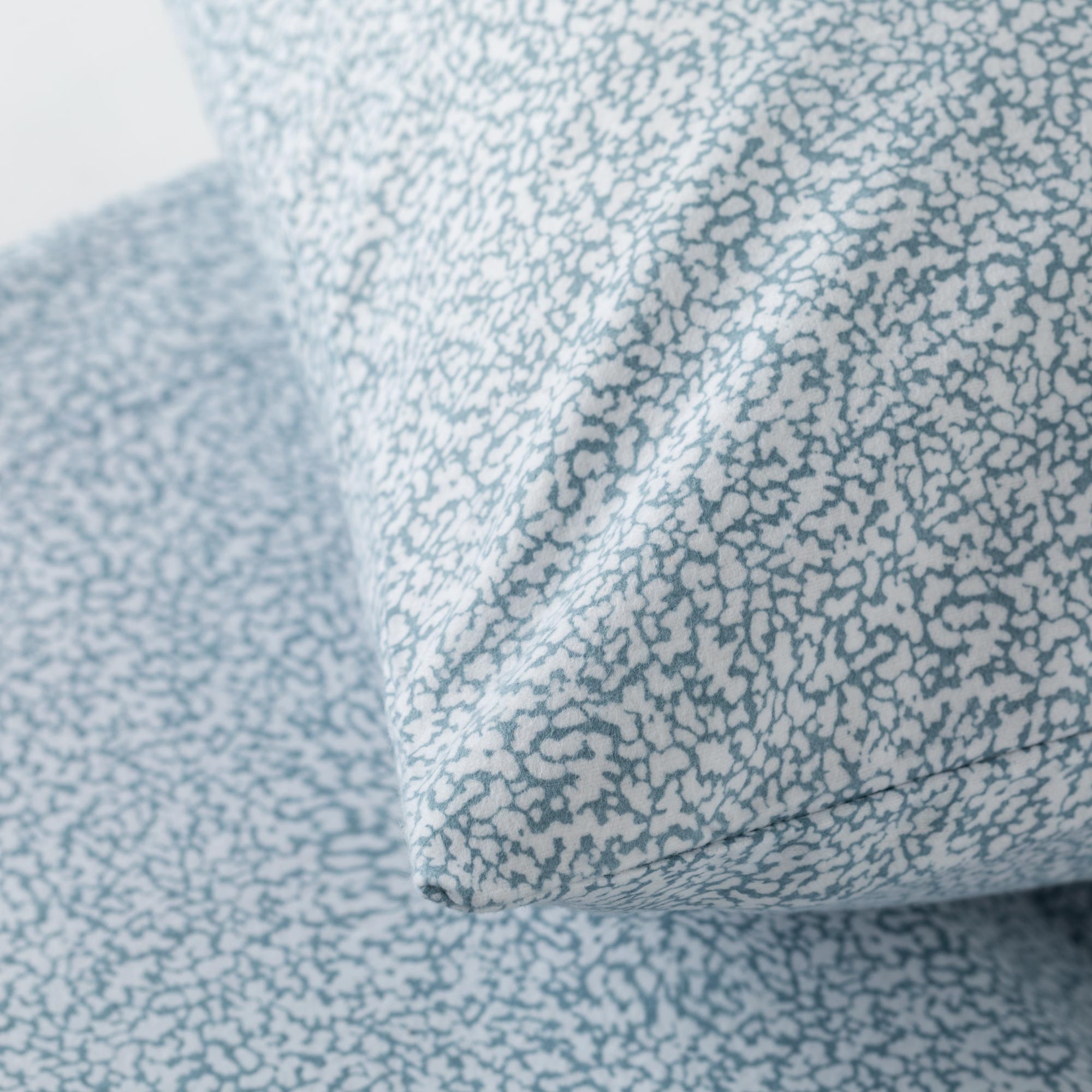 Completo Lenzuola Flanella Cotone Stampato Cloudette Letto Riviera