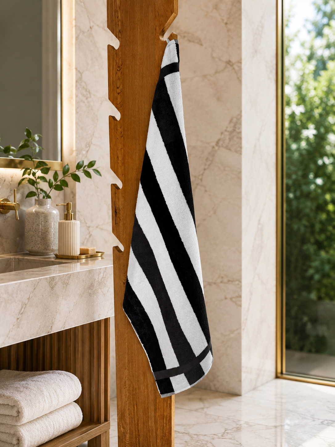 Asciugamano MAXI Cotone Americano Tinto Filo Bagno Moreali Tessile Casa