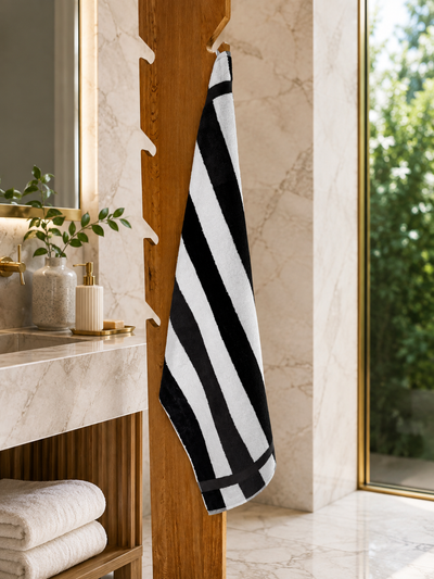 Asciugamano MAXI Cotone Americano Tinto Filo Bagno Moreali Tessile Casa