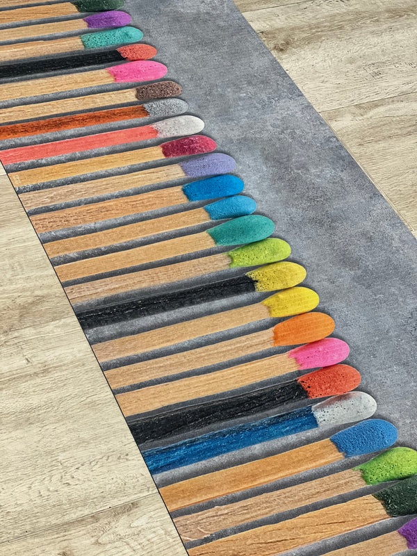 POPUP - Tappeto al Metro VARIE MISURE Fiammiferi Cucina Moreali Tessile Casa 52 x 60 Unica