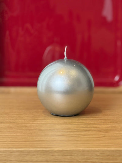 Candela Sfera Handmade in Italy Soggiorno Meloria 100 mm Argento