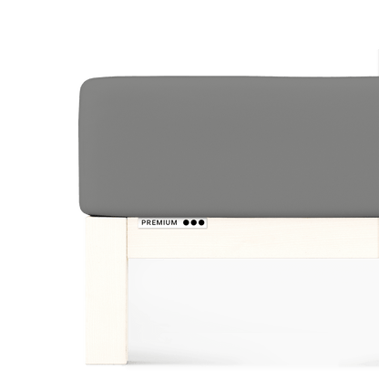 Sotto con Angoli in Jersey PREMIUM Letto Moreali Tessile Casa Franc./Matr. Standard | da 140x190 a 160x220 Grigio 128