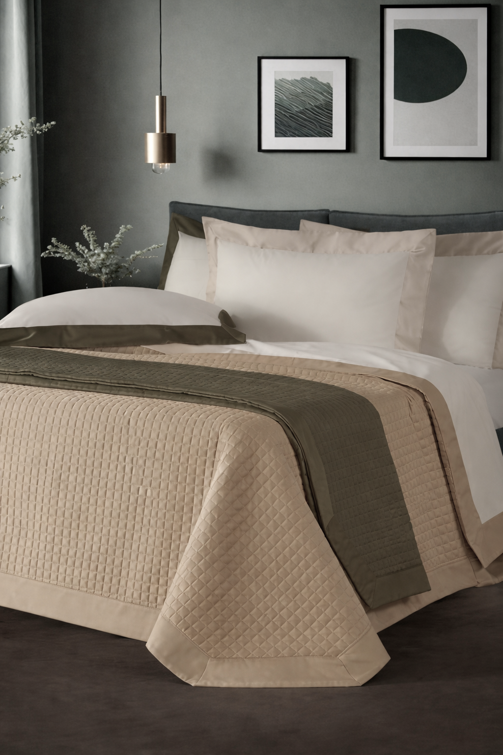 Trapuntino Raso di Cotone Luxury Letto Moreali Tessile Casa Matrimoniale 270 x 270 Corda