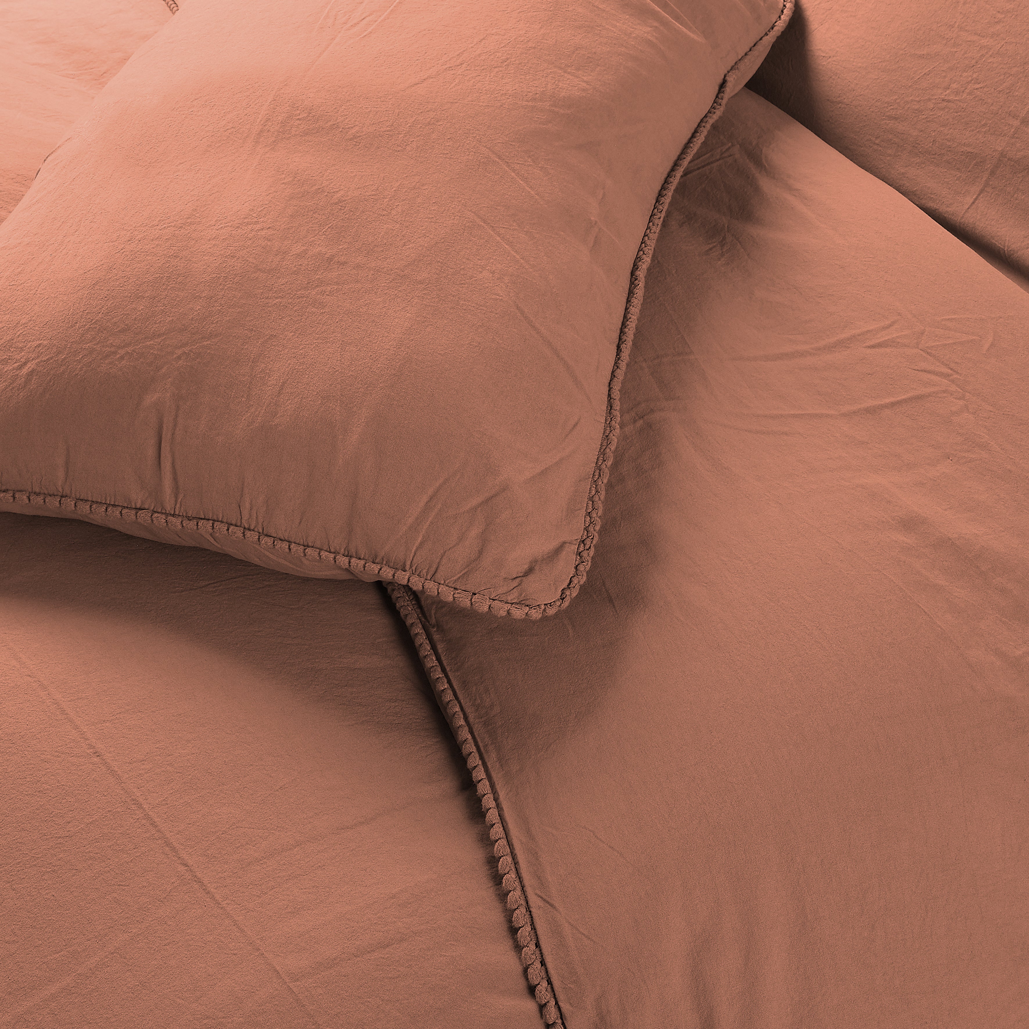 Parure Copripiumino No-Stiro PONPON Letto Moreali Tessile Casa Matrimoniale Fard