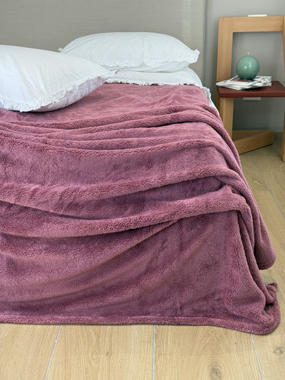 Coperta Extra Soft COCCOLA Soggiorno Moreali Tessile Casa Matrimoniale 250 x 210 Vinaccia