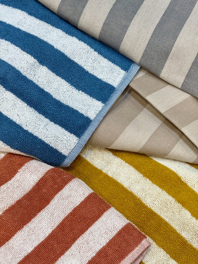 Set Canovacci Tela+Spugna RIGHE Cucina Moreali Tessile Casa