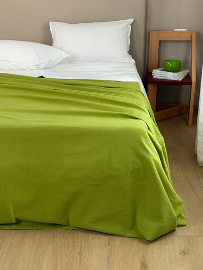 Copriletto No-Stiro ESSENZIALE Letto Moreali Tessile Casa Matrimoniale 270 x 270 Pistacchio