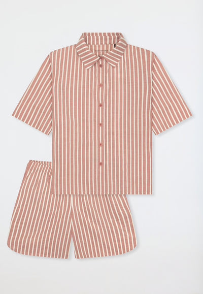 Pigiama Corto Aperto Stripes Marrakech Abbigliamento Schiesser
