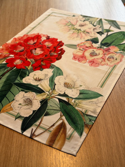 Canovaccio Panama di Cotone Stampa Digitale Cucina TagHouse 55 x 80 cm Rododendri/Verde