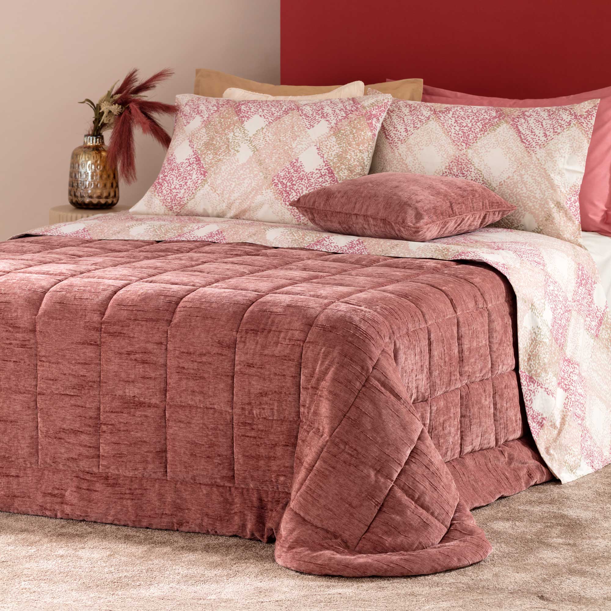 Trapunta Ciniglia Fiammata Lorey Letto Riviera