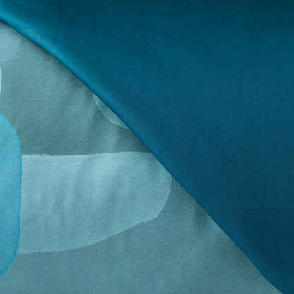 Parure Copripiumino Raso 300TC Stampa Digitale Aqua Letto Reevèr