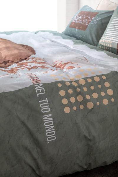 Parure Copripiumino Madapolam Portami nel tuo Mondo Letto Cogal