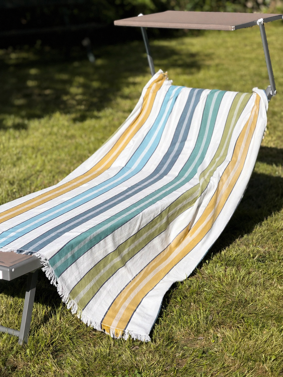 Telo Mare Spugna/Cotone CINQUE TERRE Blu