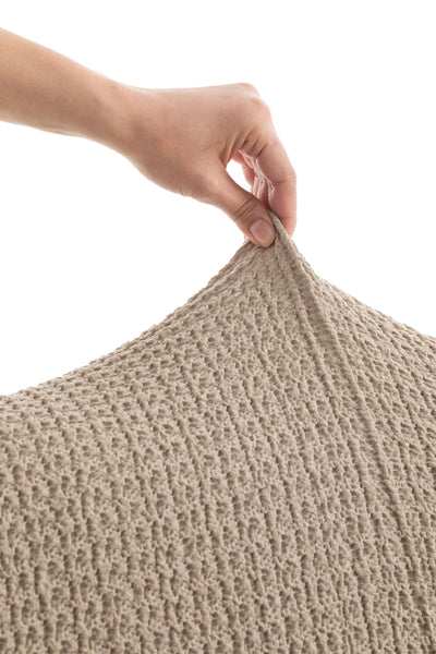 Copridivano Angolare Super-Elastico Soggiorno Belmarti Angolare Piccolo 320-480 cm Tortora