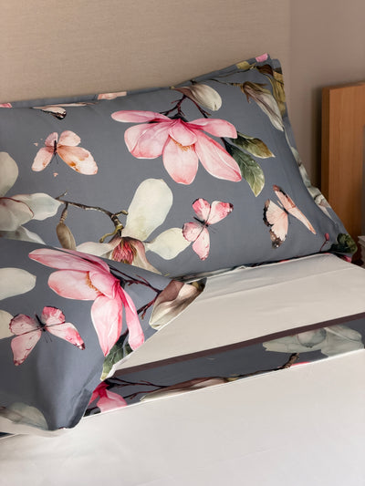 Completo Lenzuola Bordo Raso ORCHIDEA