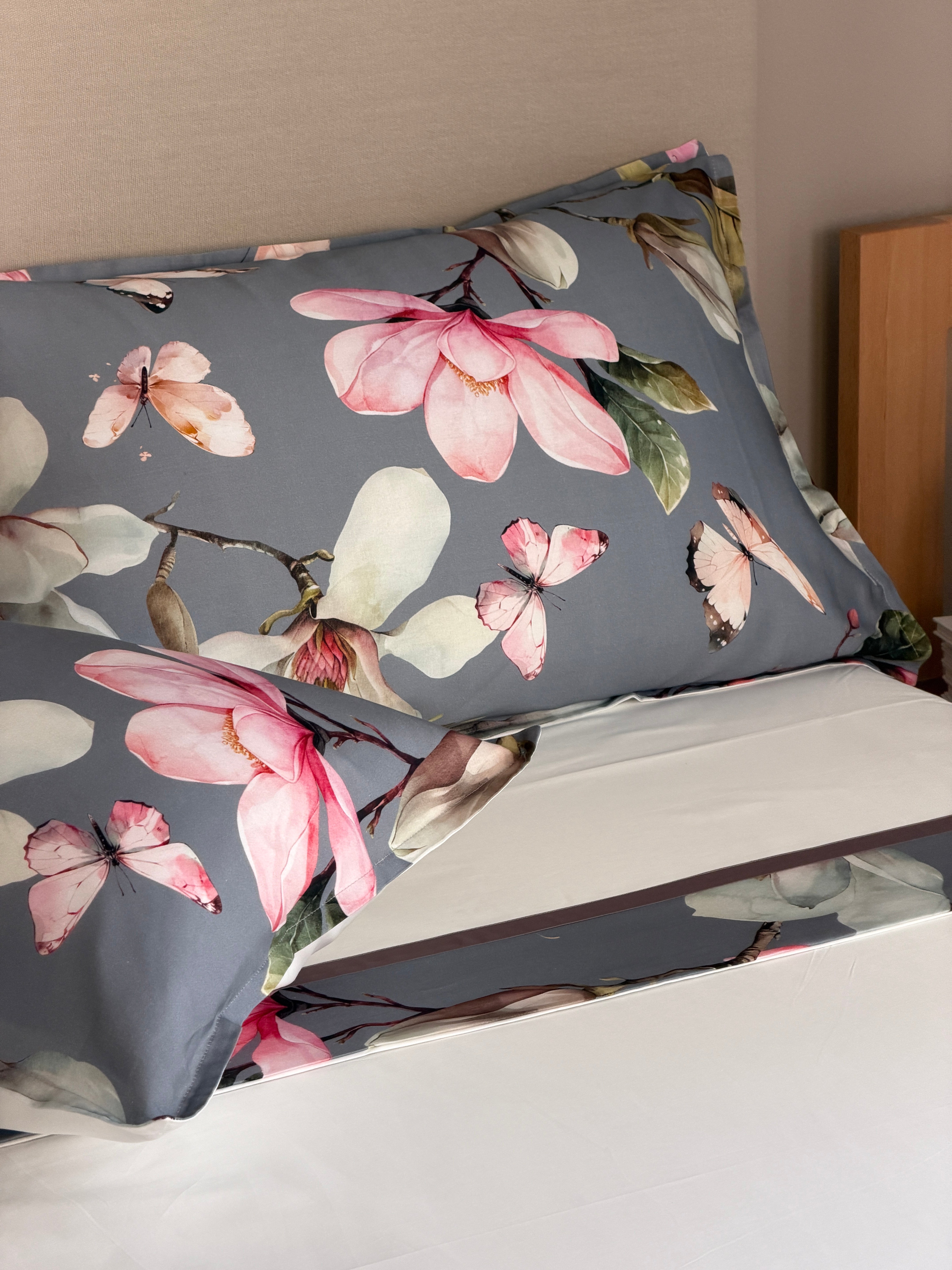 Completo Lenzuola Bordo Raso ORCHIDEA