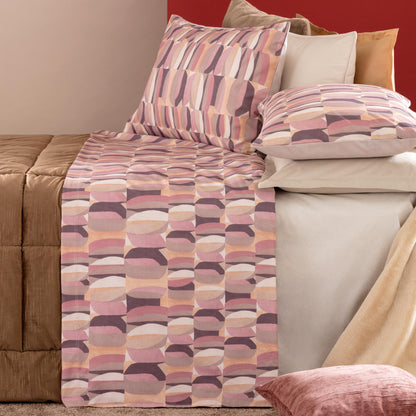 Completo Lenzuola Cotone Stampato Gin Letto Riviera