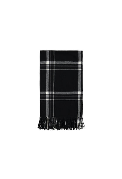 Plaid Tartan Multicolor 'Tepore' Soggiorno Maryplaid 130 x 160 Nero Bianco