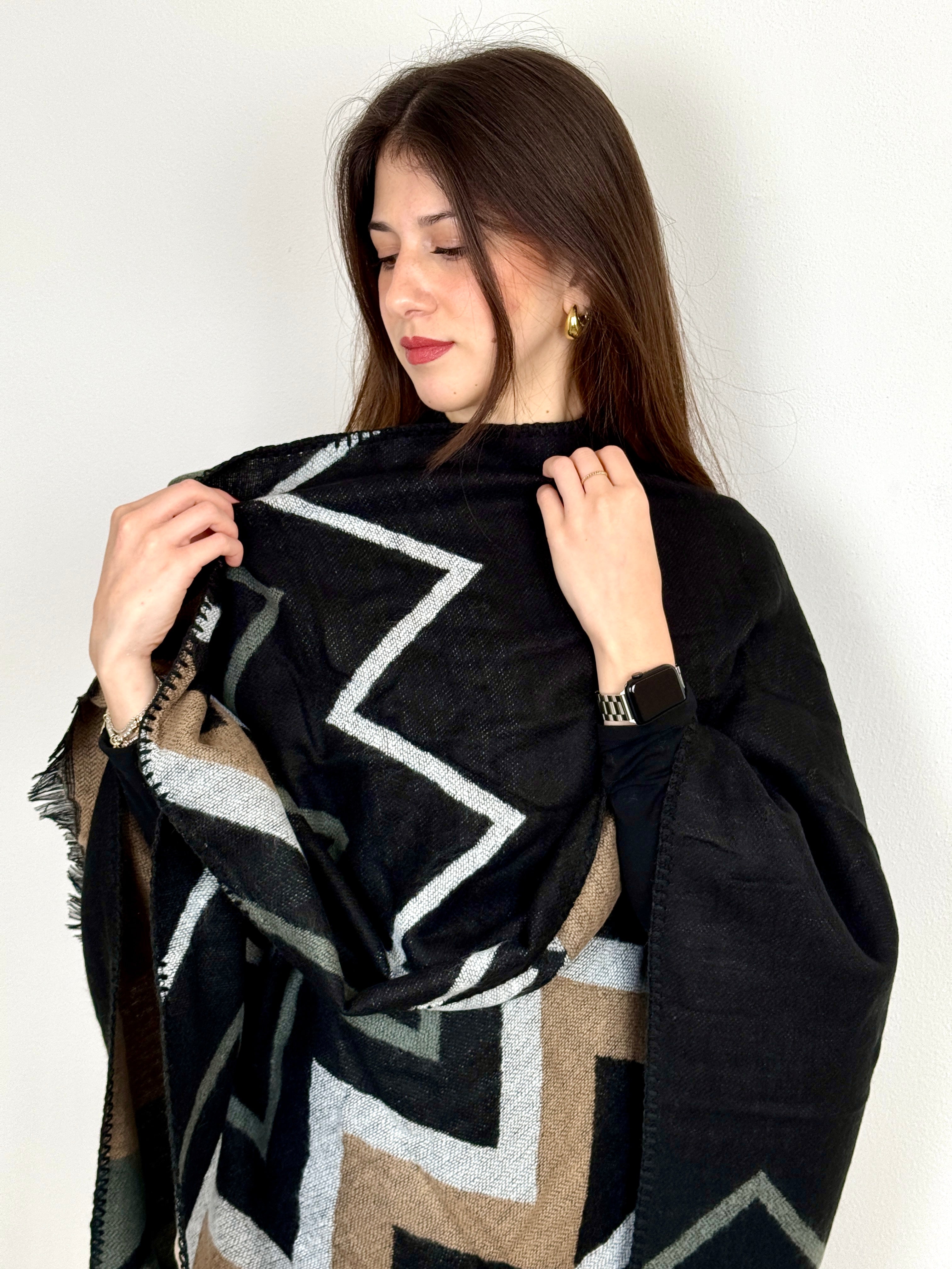 Mantella Double-Face ZigZag Abbigliamento noidinotte