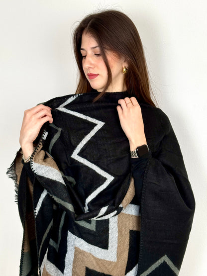 Mantella Double-Face ZigZag Abbigliamento noidinotte