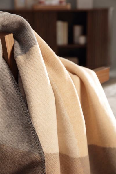 Plaid in Caldo Cotone LAVA LIGHT Soggiorno Borbo 150 x 200 Beige