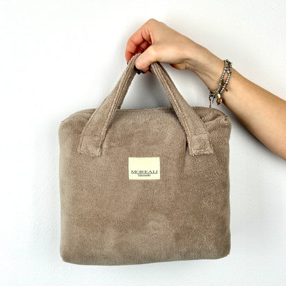 Telo Doccia + Bag BAMBOO Bagno Moreali Tessile Casa 100 x 180 Deserto