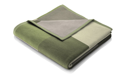 Plaid Caldo Cotone Vermont Salvia Soggiorno Borbo