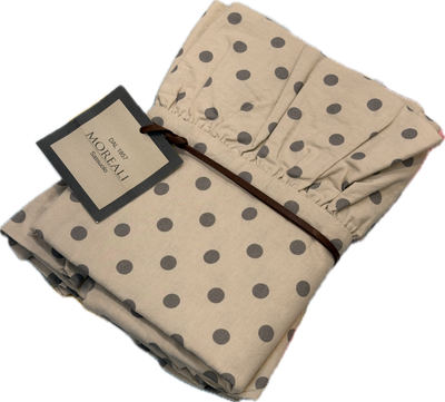 POPUP Coppia Federe Cotone No-Stiro Sovratinto FRAPPA Letto Moreali Tessile Casa 50 x 80 cm Pois Corda