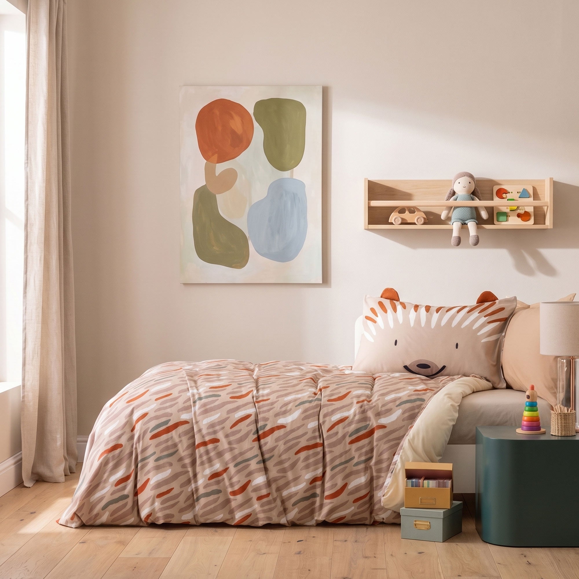 Parure Copripiumino KIDS Percalle Stampato Ciuffi