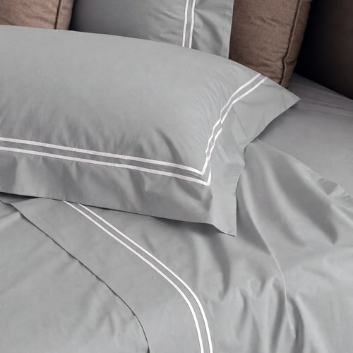 Parure Lenzuola Percalle Ricamato Hotellerie - BOURDON
