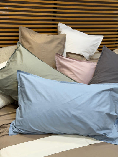 Coppia di Federe Percalle 200TC Eterno Letto Moreali Tessile Casa