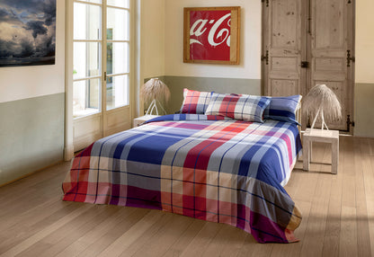 FINE SERIE Parure Copripiumino BOSSI Cork Letto Bossi Matrimoniale Tinto Filo