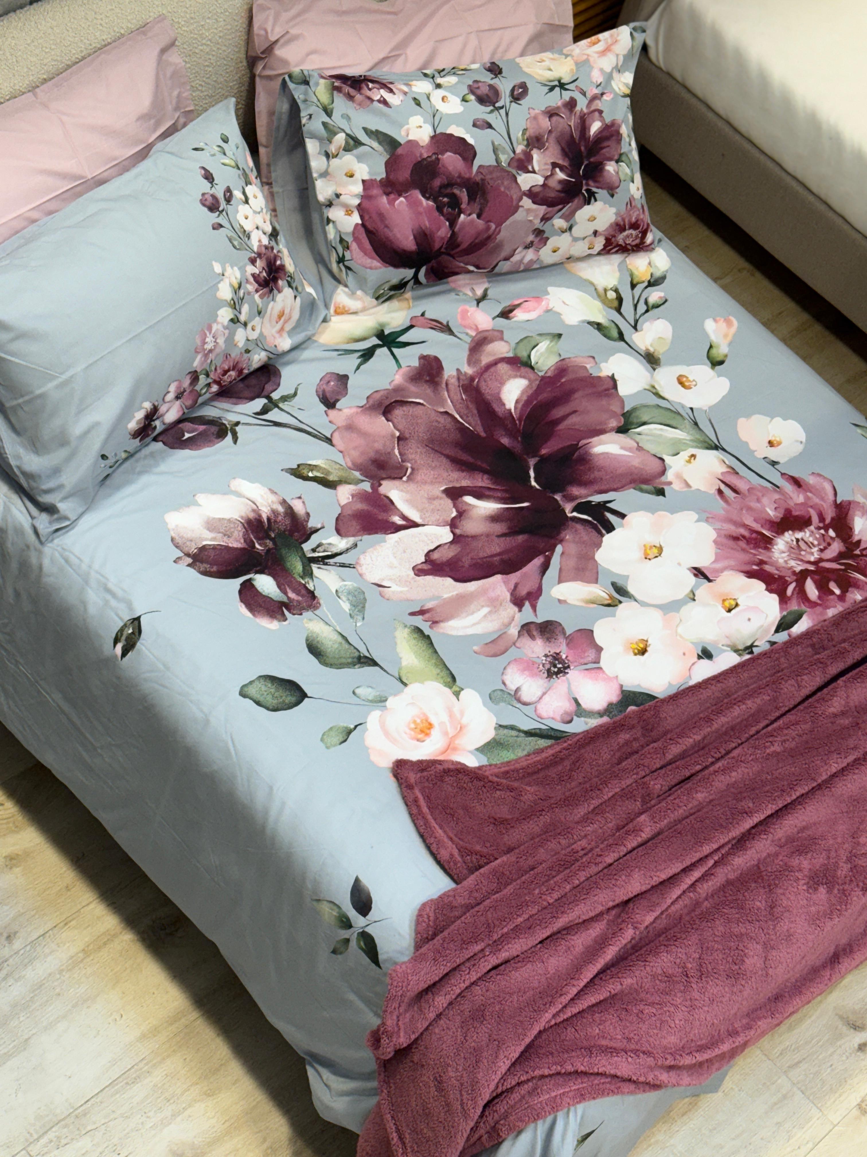 Parure Copripiumino Flower Power 2536 Letto Cogal