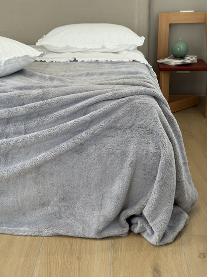 Coperta Extra Soft COCCOLA Soggiorno Moreali Tessile Casa Matrimoniale 250 x 210 Grigio