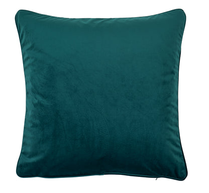 Fodera Cuscino Arredo Piping VELLUTO Made in Italy Soggiorno Moreali Tessile Casa 50 x 50 Ottanio 15