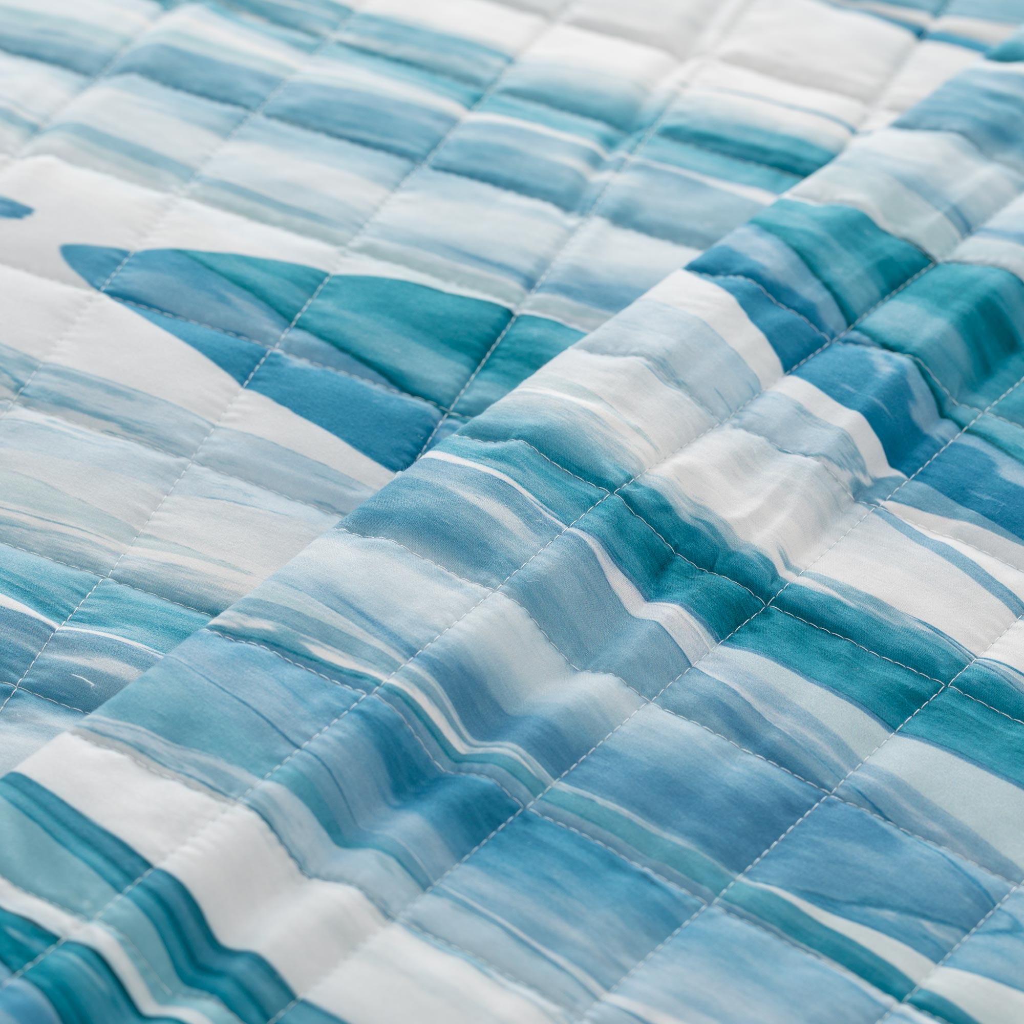 Trapuntino in Microfibra Stampato VEGA Letto Riviera