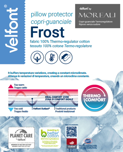 Copriguanciale Termoregolatore Outlast® Materasso Velfont x Moreali
