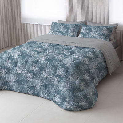 Trapunta Raso 300TC SERENA Letto Galizzi 270 x 270 Tealblue