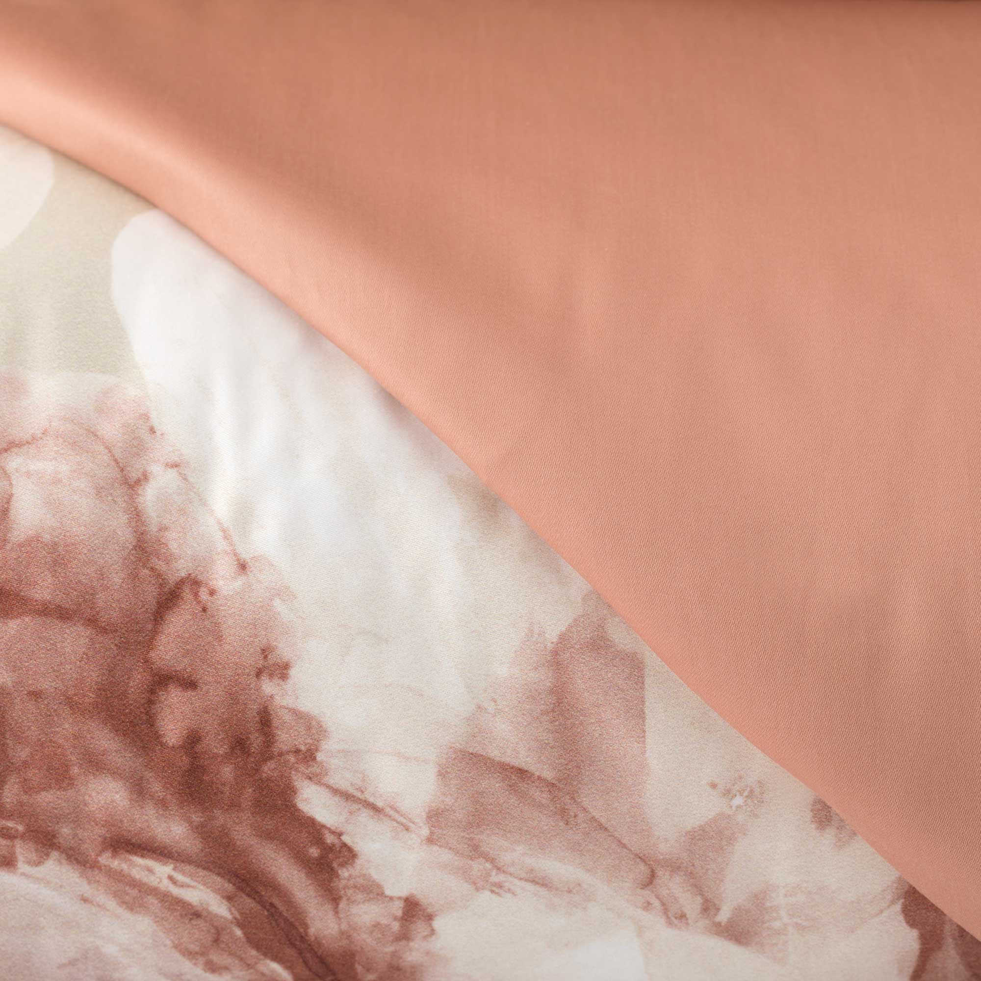 Parure Copripiumino Raso 300TC Stampa Digitale Hellebro Letto Reevèr