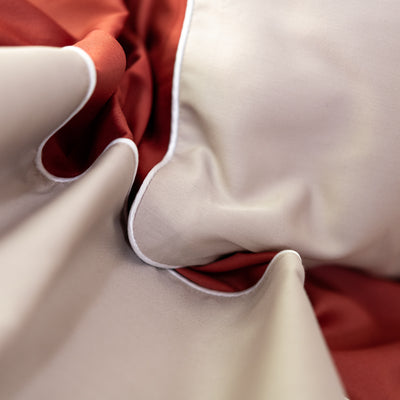 FINE SERIE Parure Lenzuola Raso Cotone Double Letto Moreali Tessile Casa