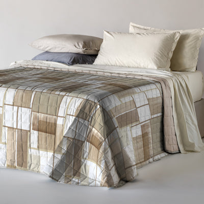 Trapuntino in Microfibra Stampato JURI Letto Riviera Matrimoniale 260 x 260 Sesamo