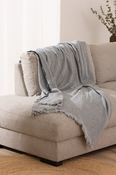 Telo Copritutto Cotone Sale Pepe Namibia Soggiorno Belmarti 230 x 260 Grigio Scuro