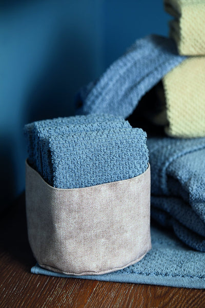 Set 4 Lavette + Cestino PEPE Bagno Maison Sucrée