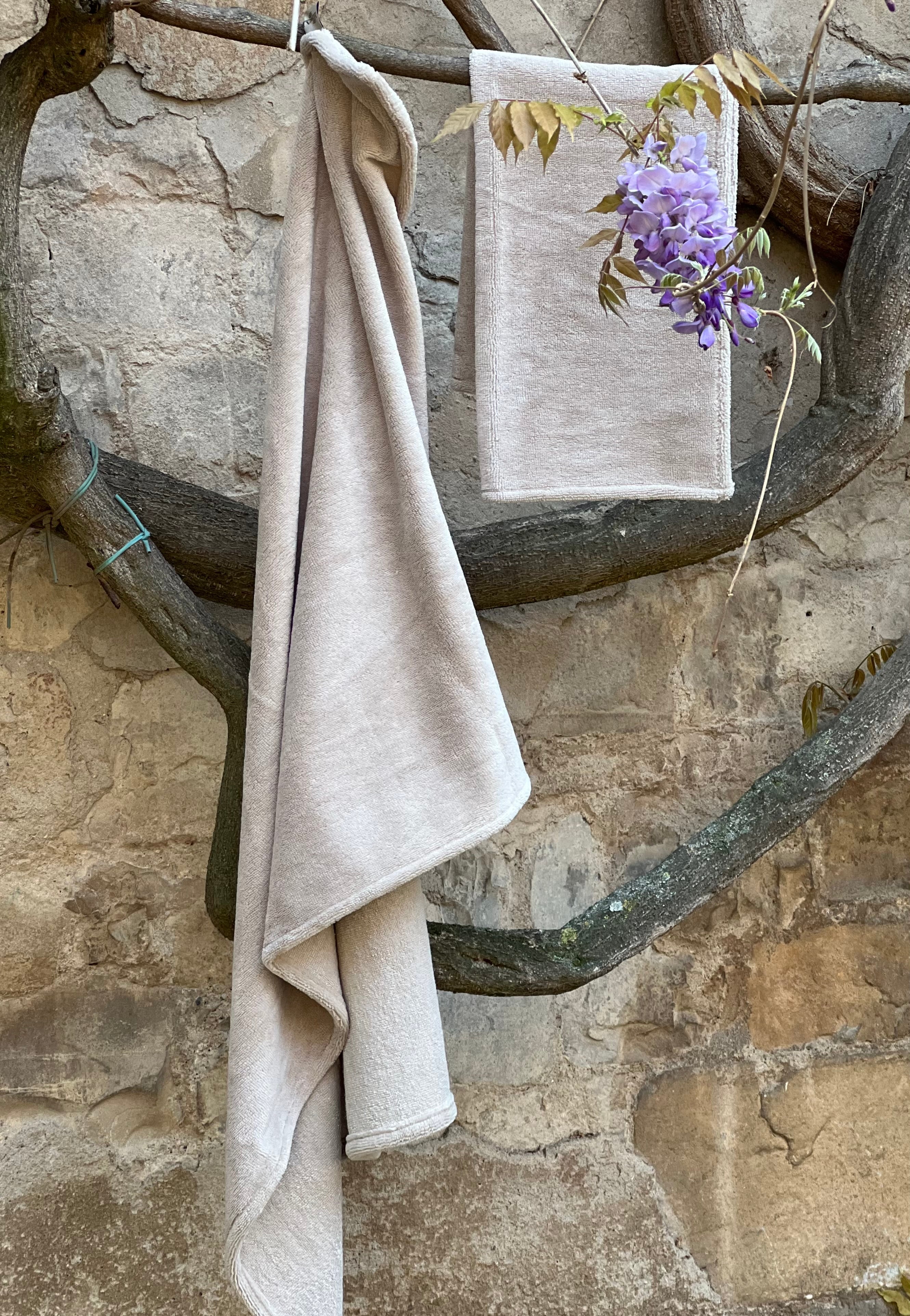 Set Asciugamani BAMBOO Made in Italy Bagno Moreali Tessile Casa 100 x 62 / 60 x 40 Lino